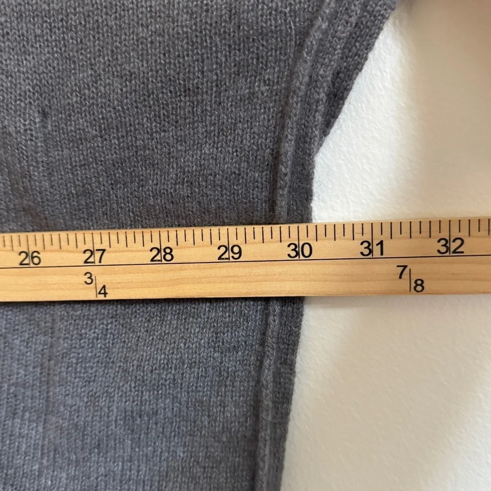 27 Miles Malibu 100% Cashmere Sweater Size Small Oversized Hoodie Gray women’s